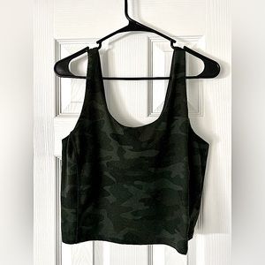 DSG Women’s Camo Cropped Tank Top - Green/Black - M